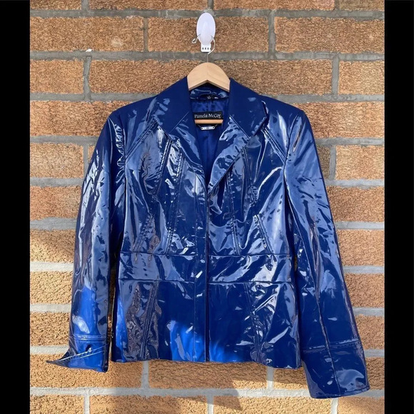Pamela McCoy Blue Cobalt Jacket medium - Picture 1 of 15